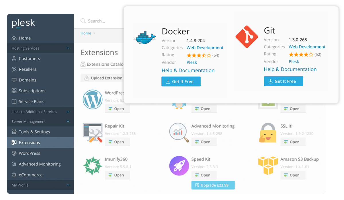 Plesk Control Panel build